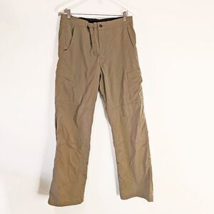 Prana Beige Convertible Nylon Hiking Pants